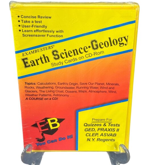 Ace Academics Exambusters Earth Science & Geology Study Cards On CD-Rom New - Picture 1 of 6
